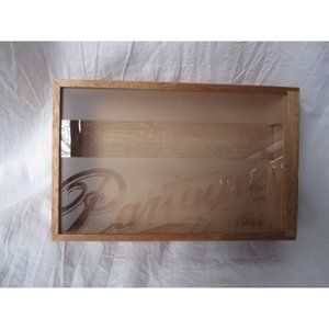 Excellent condition Partaga's Humidor Tabaco Cigar Wood Box 1845 stamped etched!